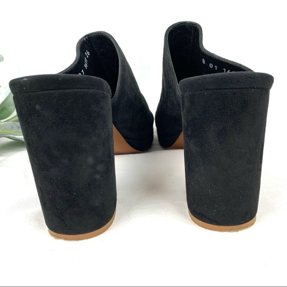 Robert Clergerie Abrice suede peep toe mules with chunky heel - Picture 6 of 15